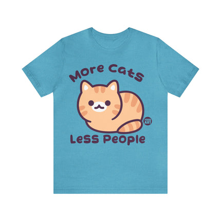 More Cats Less People Unisex Short Sleeve Tee