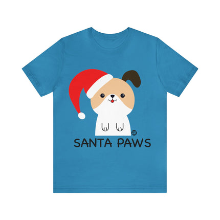 Santa Paws Dog Christmas Unisex Tee