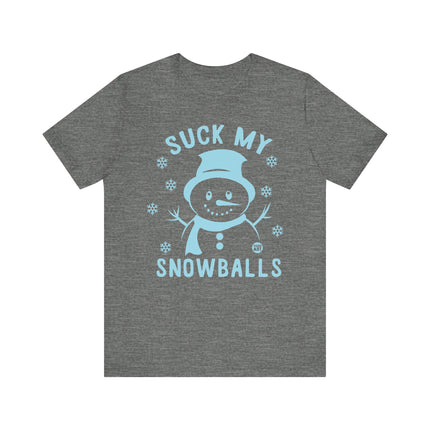 Funny "SUCK MY SNOWBALLS" Tee Shirt