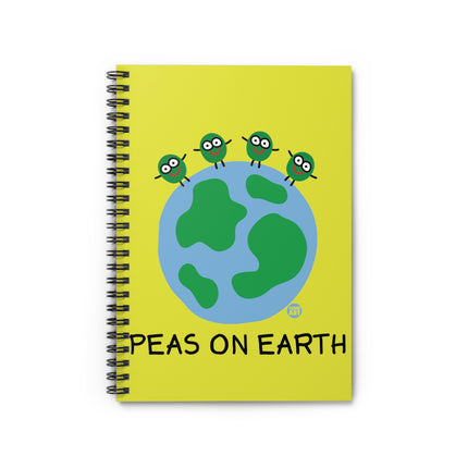 Peas on Earth Spiral Notebook - Ruled Line