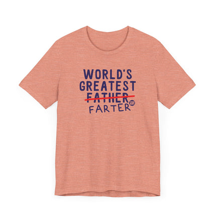 Funny "WORLD'S GREATEST FATHER FARTER" Tee Shirt