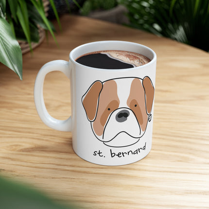 Dog Breeds St. Bernard Ceramic Mug