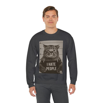 I Hate People Cat Crewneck Sweatshirt