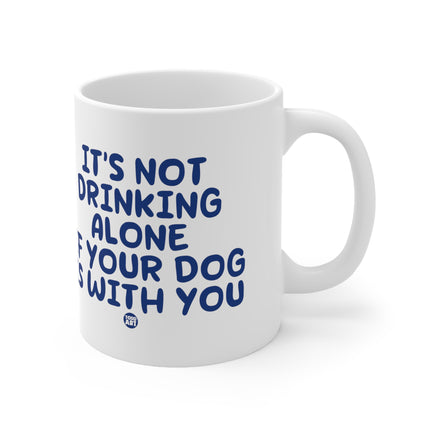 drinking alone dog Ceramic Mug