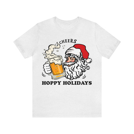 Hoppy Holidays Santa Beer Unisex Tee