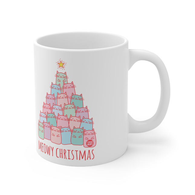 Meowy Christmas Cat Ceramic Mug