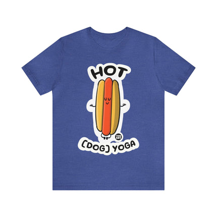 Hot Dog Yoga Unisex Short Sleeve Tee