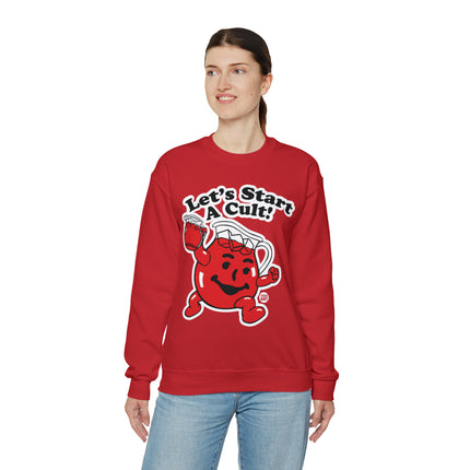 Let's Start a Cult Kool Aid Man Crewneck Sweatshirt