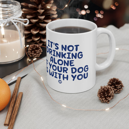 drinking alone dog Ceramic Mug