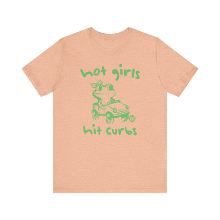 Hot Girls Hit Curbs Tee, Cute Hot Girls Frog Tshirt