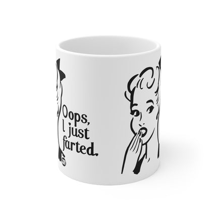 oops farted Ceramic Mug