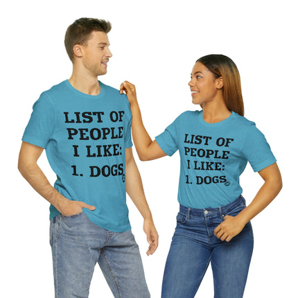 List of People I Like Unisex Short Sleeve Tee