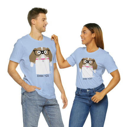 Bow Wow Meow Shih Tzu Unisex Tee