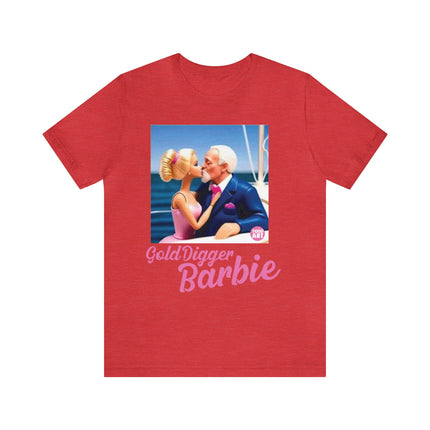 Gold Digger Barbie Unisex Short Sleeve Tee