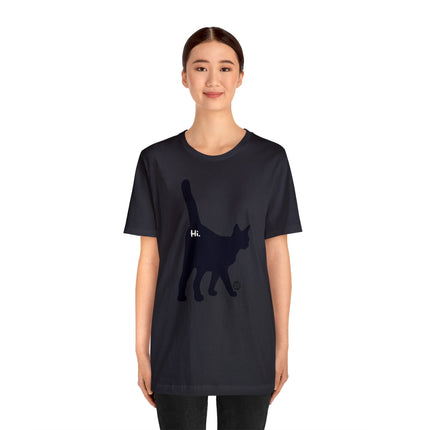 Cat Butt Hi Unisex Short Sleeve Tee