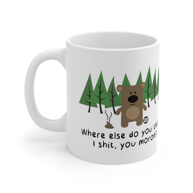 Bear Shit in Woods Ceramic Mug