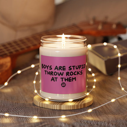 Boys Are Stupid Scented Soy Candle, 9oz