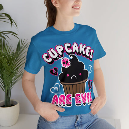 Cupcakes Are Evil Unisex Tee