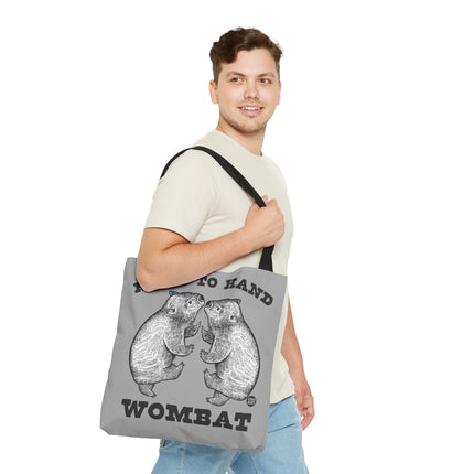 Hand to Hand Wombat Tote Bag