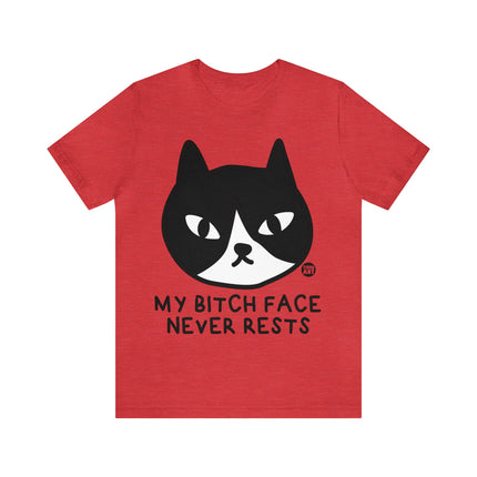 Bitch Face Never Rests Cat Unisex Tee