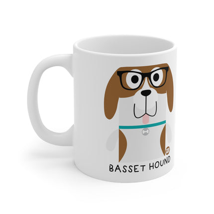 Bow Wow Meow Basset Hound Ceramic Mug