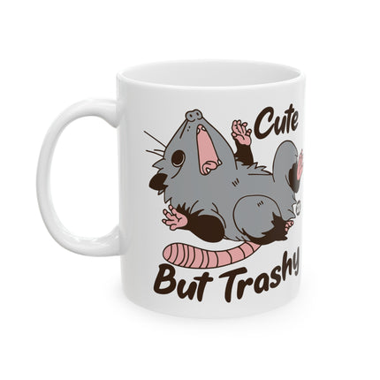 Cute but Trashy Baby Possum Ceramic Coffee Mug