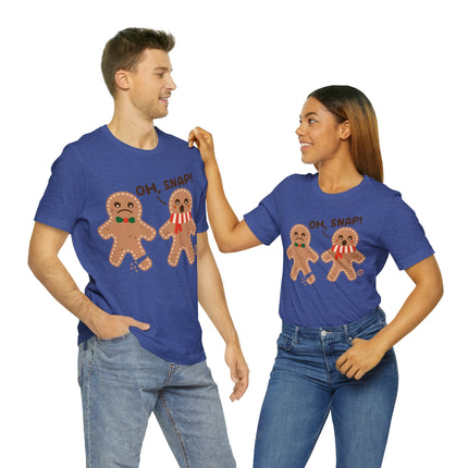 Oh Snap Gingerbread Cookie Xmas Unisex Tee