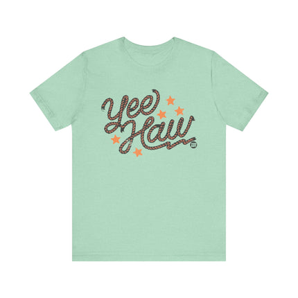 Yee Haw Rope Graphic Tee, Yee Haw Rope Rodeo Tshirt