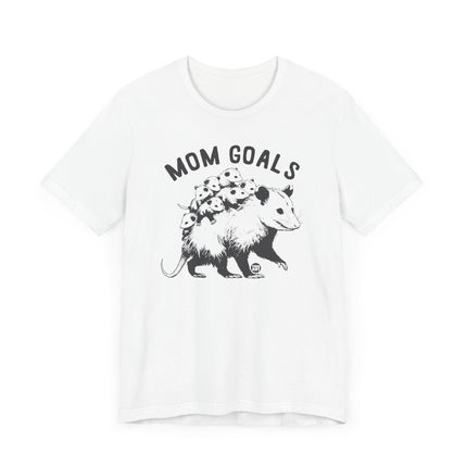 Cute "MOM GOALS" POSSUM Tee Shirt