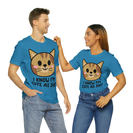 Cute As Shit Cat Unisex Tee