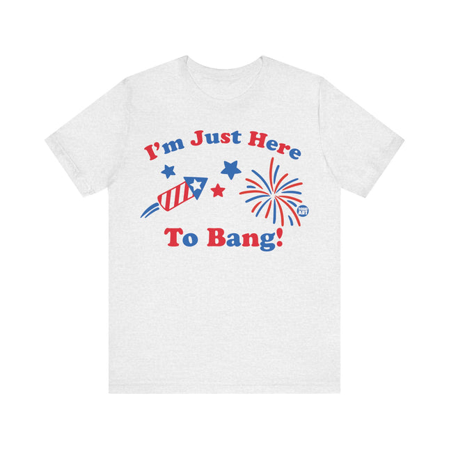I'm Just Here to Bang Firecracker Tee