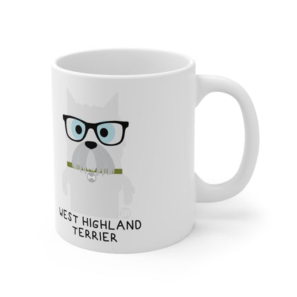 Bow Wow Meow West Highland Terrier Ceramic Mug