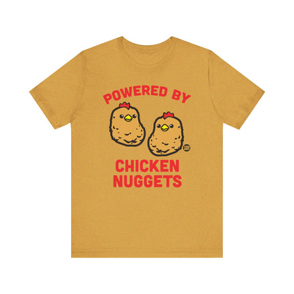 Funny "POWERED BY CHICKEN NUGGETS" Tee Shirt