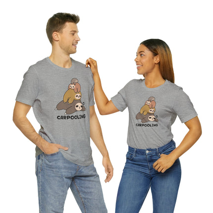 Sloth Stack Carpooling Unisex Tee