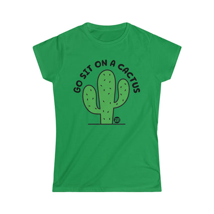 Go Sit On A Cactus Women's Softstyle Tee
