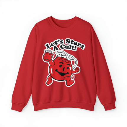 Let's Start a Cult Kool Aid Man Crewneck Sweatshirt