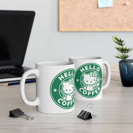 Hello Coffee Ceramic Mug