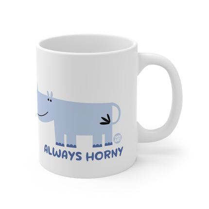 Always Horny Rhino Ceramic Mug