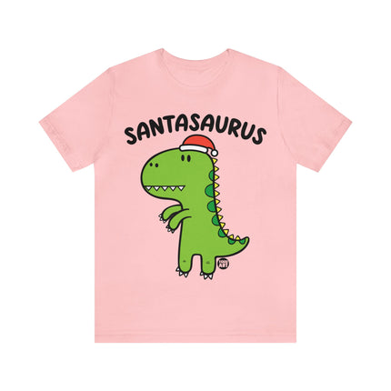 Santasaurus Dinosaur Christmas Unisex Tee