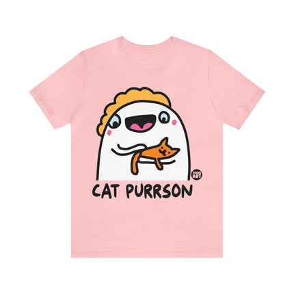 Cat Purrson Unisex Short Sleeve Tee