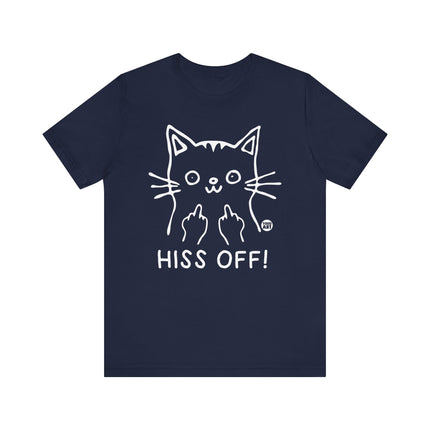 Hiss Off Cat Middle Finger Tee