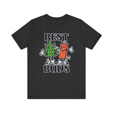 Best Buds Pot and Lighter Tee, Funny 420 Pot leaf and Lighter Shirt