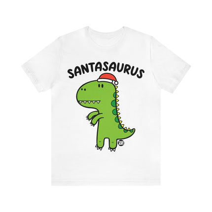 Santasaurus Dinosaur Christmas Unisex Tee