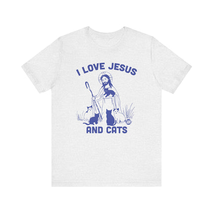 I Love Jesus and Cats Tee