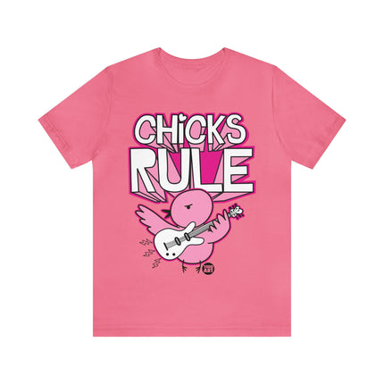 Chicks Rule Guitar Unisex Tee