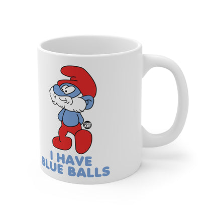 Blue Balls Smurf Ceramic Mug