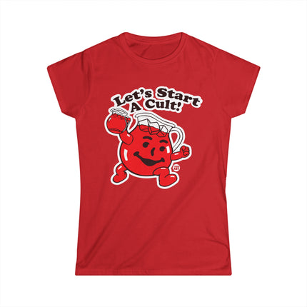 Let's Start a Cult Kool Aid Man Women's Softstyle Tee