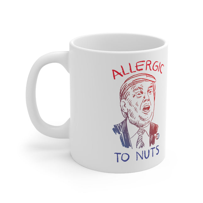 Allergic to Nuts Ceramic Mug