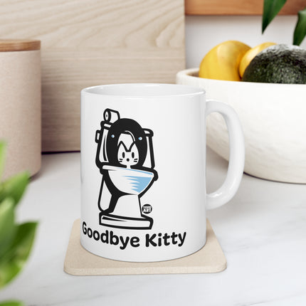 Goodbye Kitty Toilet Ceramic Mug