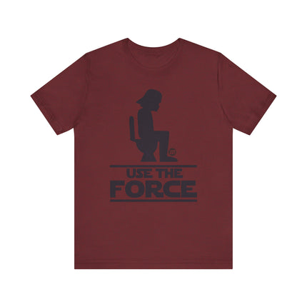 Funny Star Wars "USE THE FORCE" Darth Vader on Toilet Tee Shirt